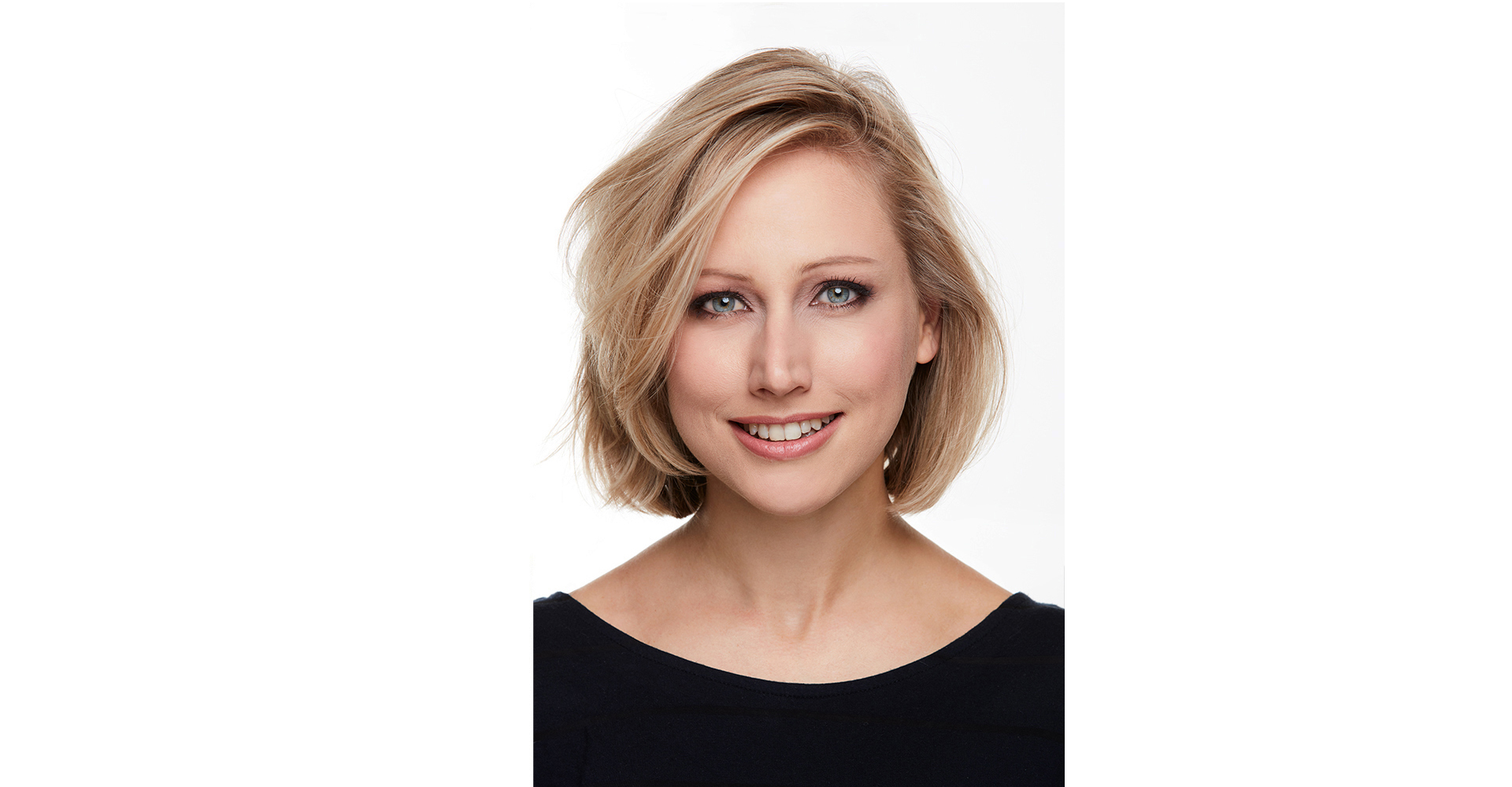 Female business women posing for a corporate head shot for a photo shoot