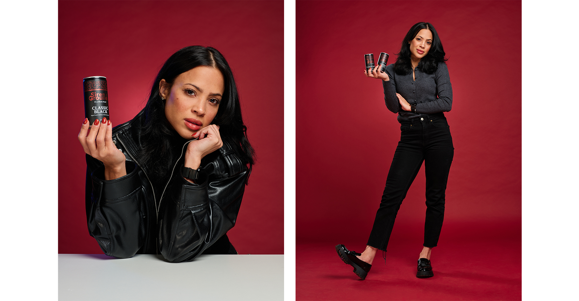 brand head shot main restaurant in Mayfair london wearing spotty dress in bar